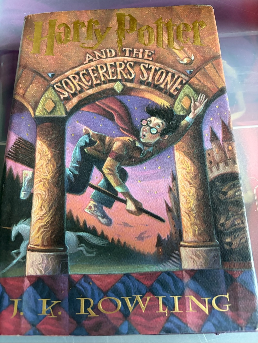 J.K. Rowling Harry Potter and the Sorcerer's Stone - Purple Cover